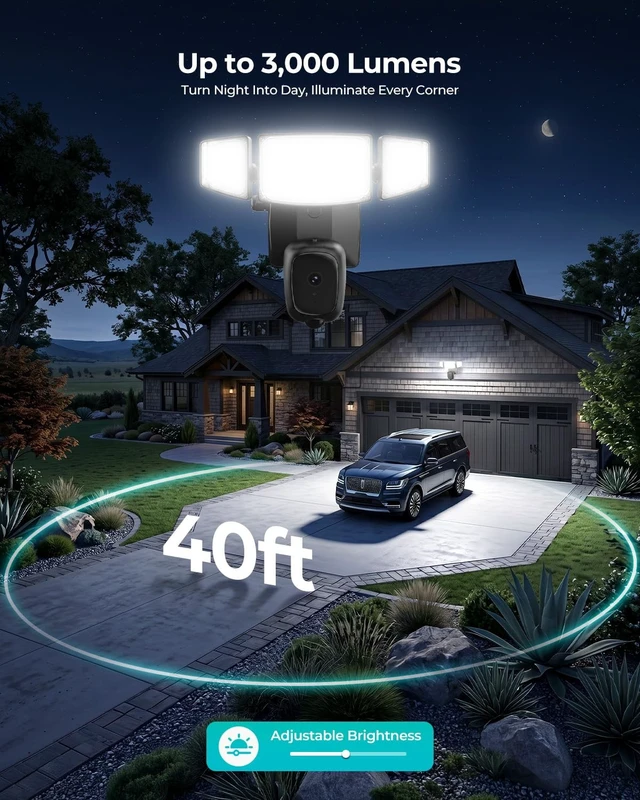 Alt view image 5 of 5 - iMaihom LM Security Outdoor Cam with Motion-Activated, Color Night Vision, 2-Way Audio, Siren, 24/7 Recording, IP65, 5G/2.4G WiFi, Black