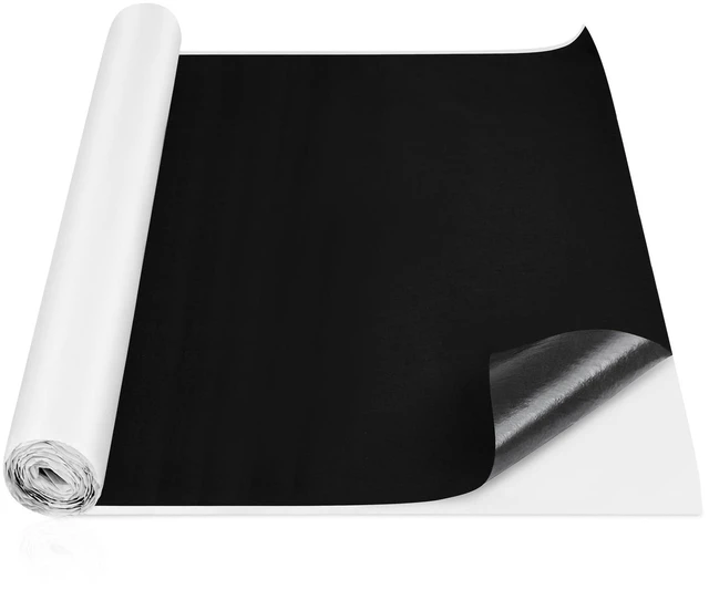 Main image of Nuanchu 19.5 Sq Ft Self Adhesive Underfelt Carpet 36 x 78 in, Black