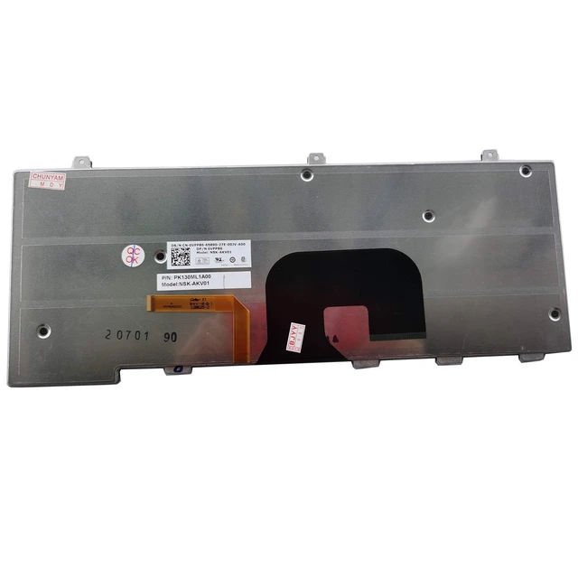 Alt view image 3 of 5 - Laptop Keyboard Compatible for DELL Alienware M14X R2 P18G with Backlit
