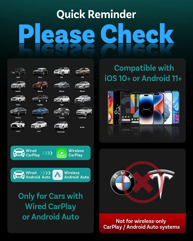 Alt view image 3 of 5 - OTTOCAST Mini Nova 2-in-1 Wireless CarPlay & Android Auto AdapterSilver