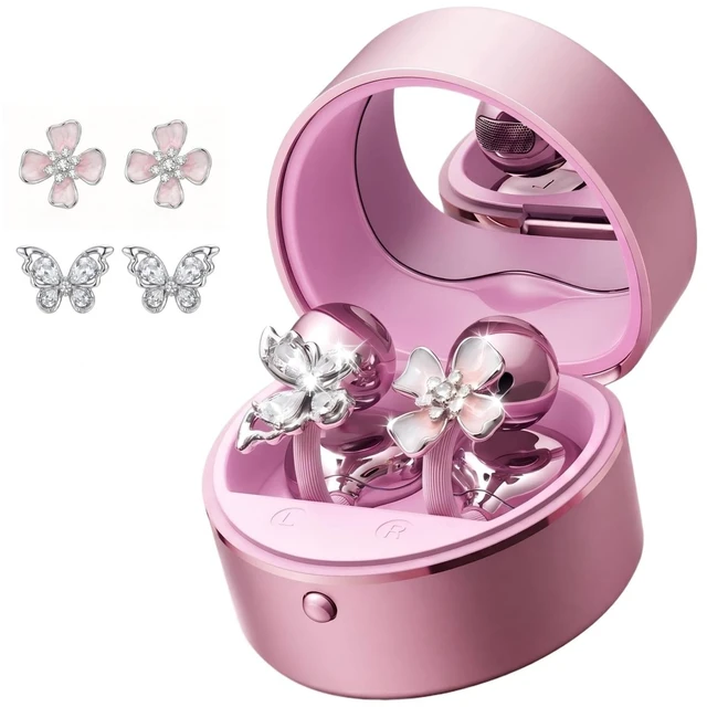 Main image of xzqioue Love Ear Clip Wireless Earbuds, Open Ear Earring Headphones, Bluetooth 6.0 Ear Cuff Earphones with Mic, Pain-Free Comfortable Fit, Premium Sound for Daily Wear, Work
