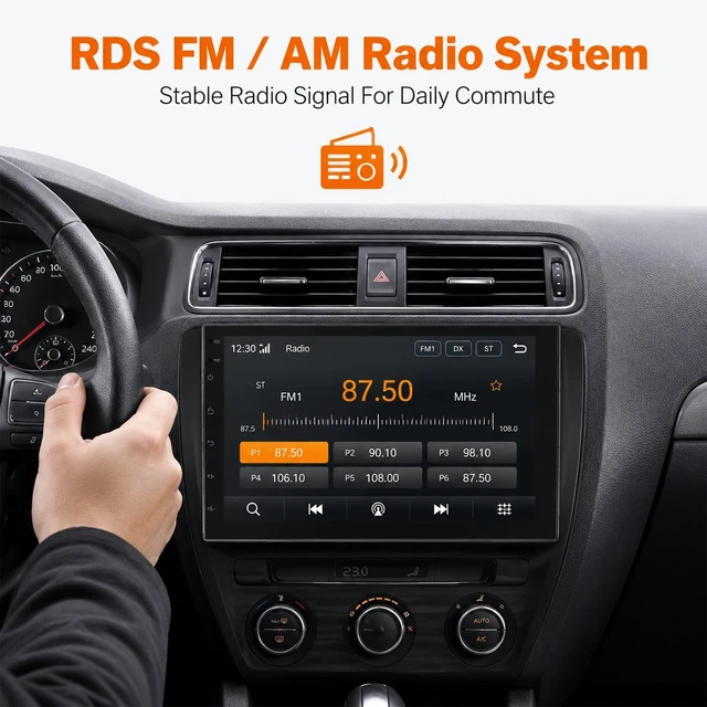 Alt view image 5 of 5 - Haudio 7 Inch Double Din Car Stereo with Wireless Apple CarPlay & Android Auto, Android 13 Car Radio 2GB+32GB, GPS Navigation, Bluetooth, WiFi, Backup Camera, FM/RDS, Universal Double DIN Head