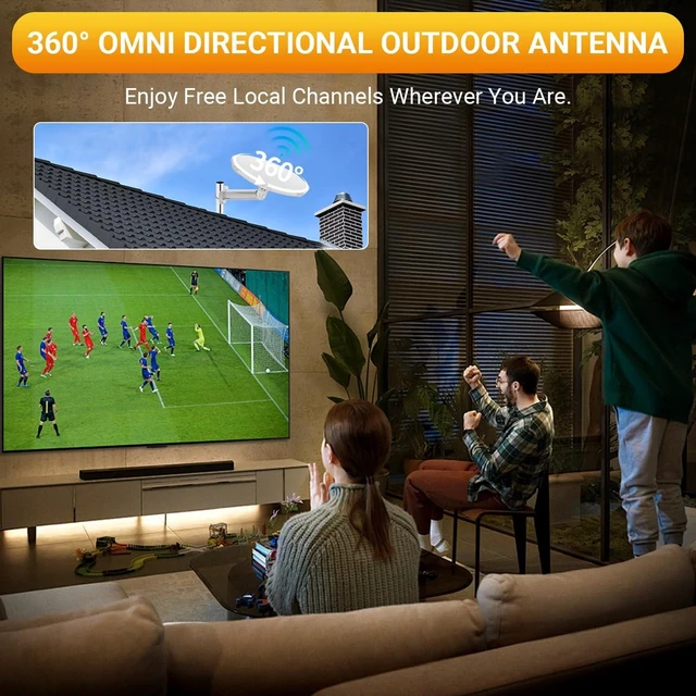 Alt view image 2 of 5 - Digital Outdoor TV Antenna 360 Omni-Directional for Local Channels