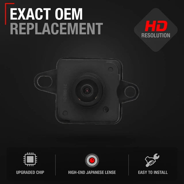 Alt view image 2 of 5 - Rear View Backup Camera, Reverse Park Assist - Compatible with 2014-2018 Jeep Cherokee - OEM 56038991AK, CH1960110