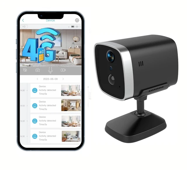 Main image of ZHIXIAOYI 4G LTE Cellular Security Camera,Not Support WiFi SIM Card Included,PIR Motion Detection,2K Security Camera,20-Day Standby Battery Life,Night Vision,Easy Connectivity of APP