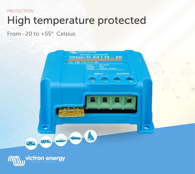 Alt view image 4 of 4 - Victron Energy Orion-Tr DC-DC Converter 24/12V 20A 240W IP43 Non-Isolated
