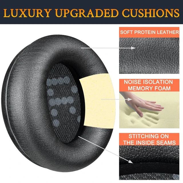 Alt view image 3 of 5 - SOULWIT Earpads for CMF by Nothing Headphone Pro - Black
