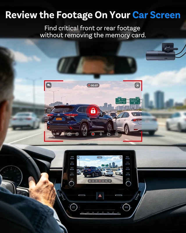 Alt view image 5 of 5 - OTTOCAST Dash Camera for Cars, Wireless CarPlay, Factory Screen Playback