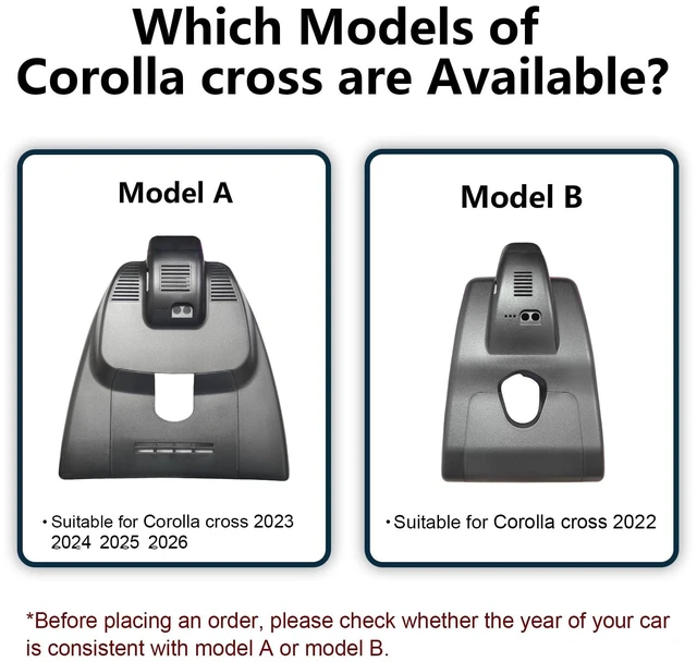 Alt view image 2 of 5 - 4K Front &2K Rear 2 Channel HDR Dash Cam for Toyota Corolla Cross 2023-2026