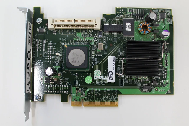 Alt view image 3 of 5 - DELL PERC SAS 5/iR Controller Card. RAID Controller Card PCI Express. D P/N: 341-3874