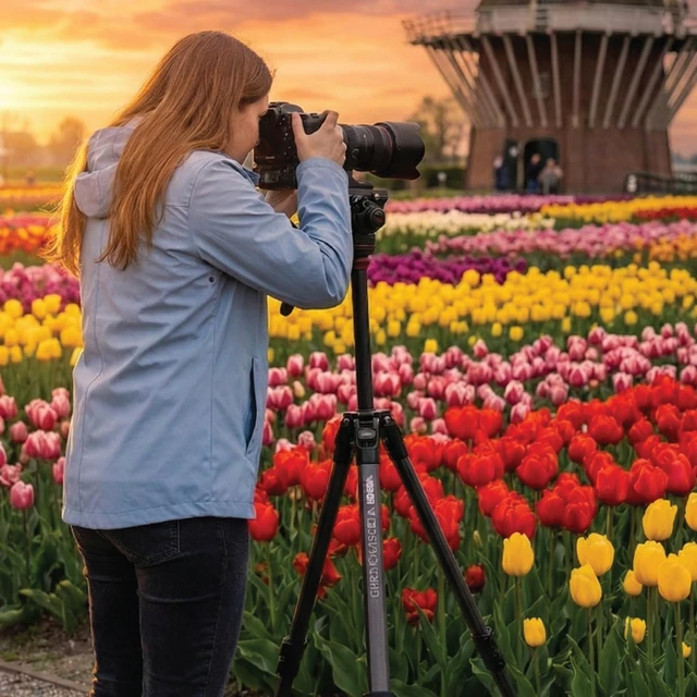 Alt view image 3 of 5 - Sunpak VideoPRO 62" Aluminum Camera Tripod with Phone Mounts & Carry Bag