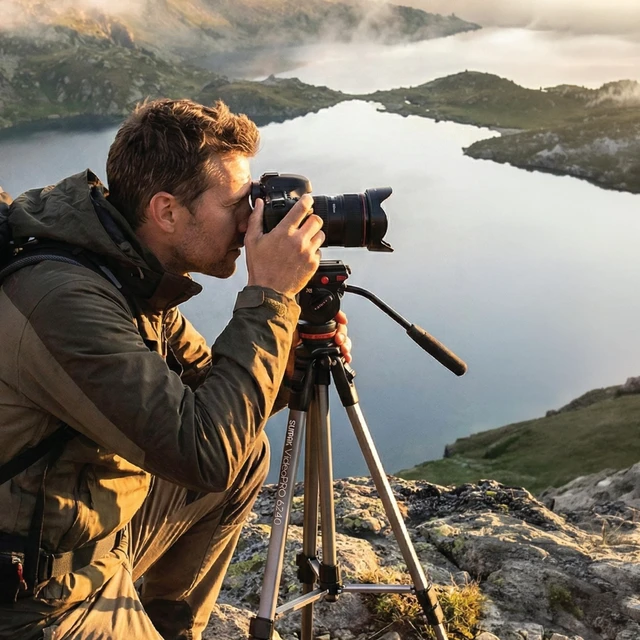 Alt view image 5 of 5 - Sunpak VideoPRO 62" Aluminum Camera Tripod with Phone Mounts & Carry Bag