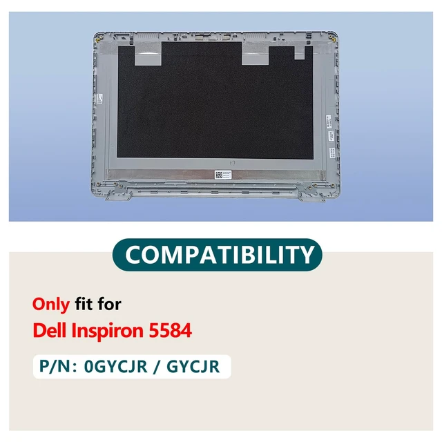 Alt view image 2 of 5 - JADTRXU GYCJR 0GYCJR Replacement Laptop LCD Back Cover Top Case Rear Lid for Dell 15 5000 5584 Natural Silver