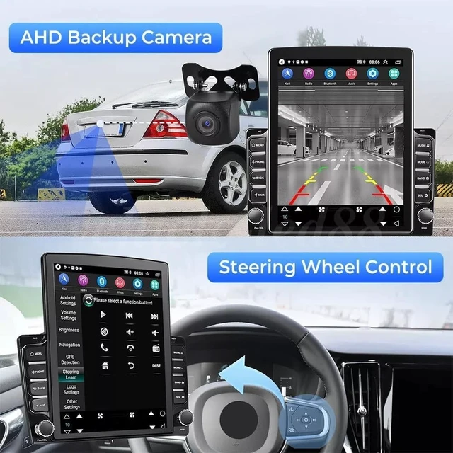 Alt view image 4 of 5 - Andorid 13 Car Stereo for Ford E-150/E-250 2005-2014,for Ford E-350 Super Duty 2005-2019,9.7 Inch Touch Screen Radio with Wireless CarPlay/Android Auto 2Din GPS Bluetooth FM Backup Camera,2+32G