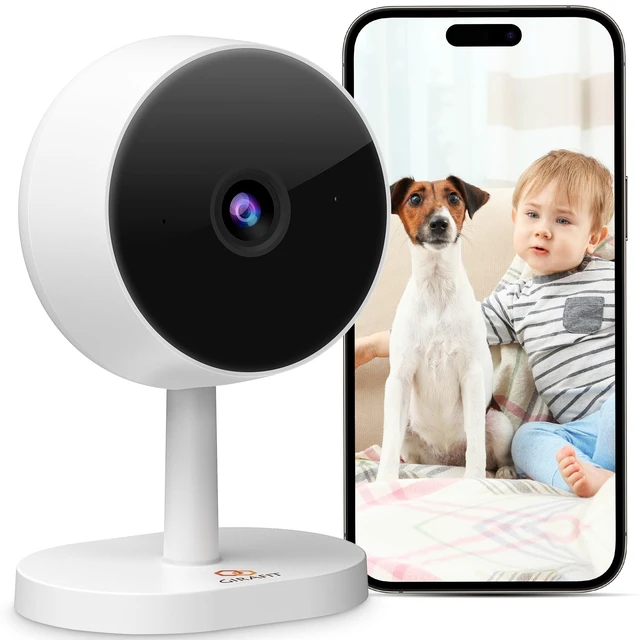 Main image of Girafit 3MP 2K Indoor Camera 5GHz & 2.4GHz,Indoor Home Security Cameras for Baby/Elder/Dog/Pet Camera with Phone app, Motion Detection, 2-Way Talk, US Cloud & SD Card Storage