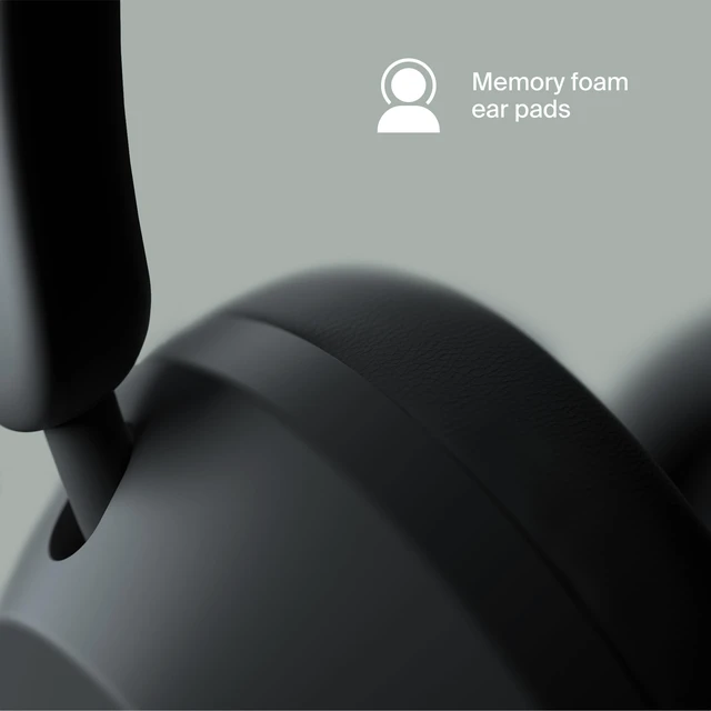 Alt view image 4 of 5 - Clemm Preset Wireless Over-Ear Headphones, 95H Playtime, Bluetooth, 40mm Drivers, Built-in Mic, Memory Foam Earcups, Aux Cable Included, Foldable Design, Graphite