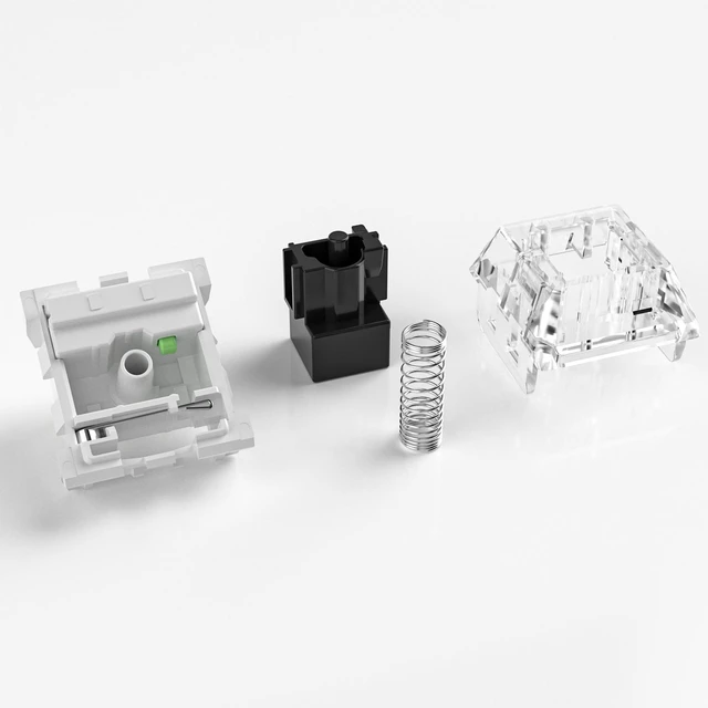 Alt view image 3 of 5 - Kailh Box Black Switches for Mechanical Keyboard,3-Pin 60gf Linear/Factory Lubed/Dust&Waterproof Switches(Kailh Box Black,108Pcs)