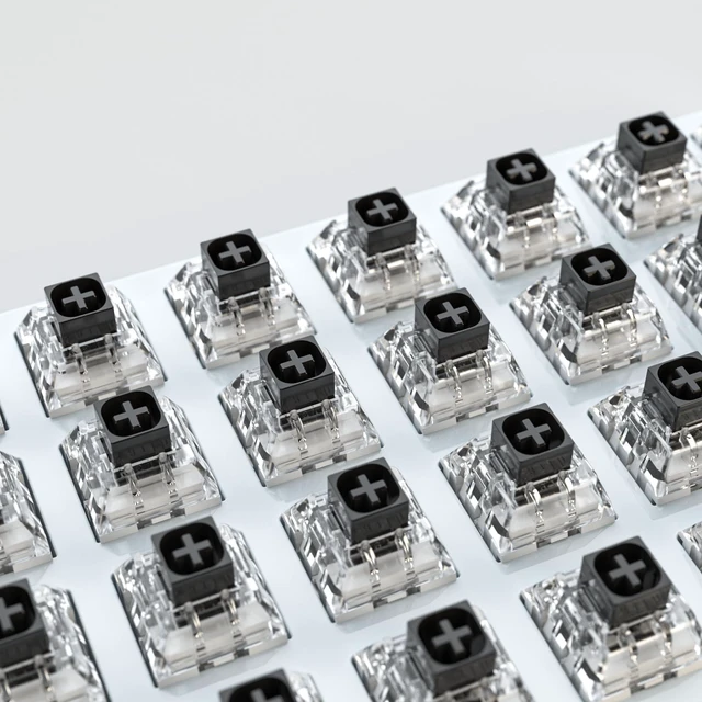 Alt view image 5 of 5 - Kailh Box Black Switches for Mechanical Keyboard,3-Pin 60gf Linear/Factory Lubed/Dust&Waterproof Switches(Kailh Box Black,108Pcs)