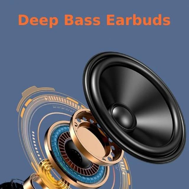 Alt view image 5 of 5 - Earbuds, BT 5.3 Headphones Touch Control with LED Digital Display Charging Case, IPX7 Earphones with Mic for Mobile Phone Tablet