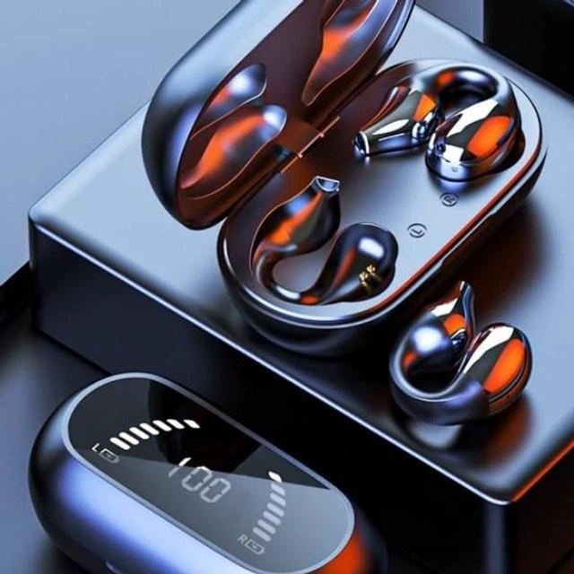 Alt view image 4 of 5 - Earbuds, BT 5.3 Headphones Touch Control with LED Digital Display Charging Case, IPX7 Earphones with Mic for Mobile Phone Tablet