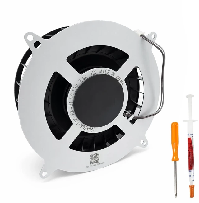 Main image of Internal CPU Cooling Fan Cooler Replacement Parts with Tools for Sony PlayStation 5 PS5 Series,New PS5 CPU Cooler Fan 23 Blades