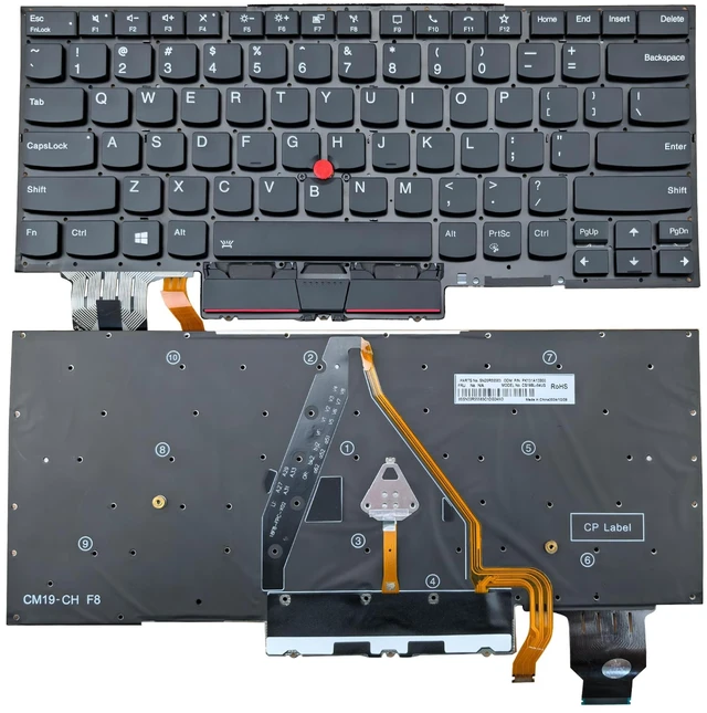 Main image of Backlit Keyboard Replacement for Lenovo Thinkpad X1 Carbon 8th X1 Yoga 4th