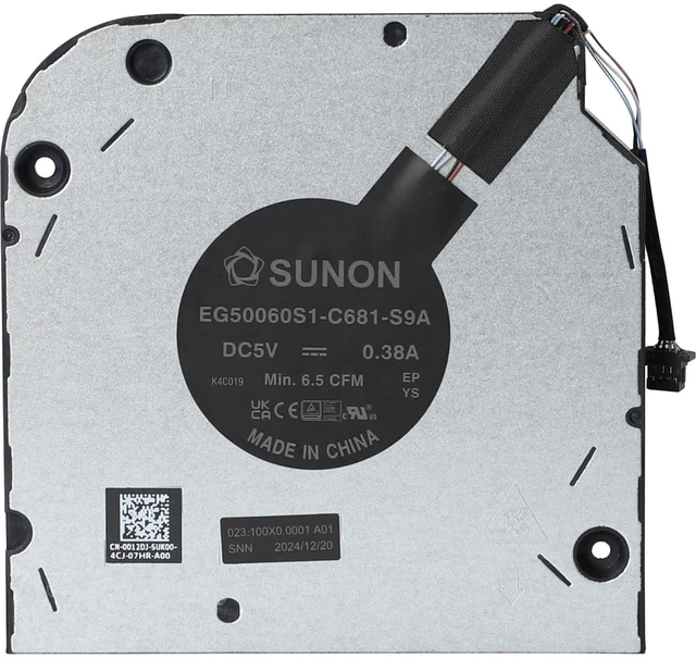 Main image of CPU Cooling Fan for Dell Latitude 5550 Precision 3590 UMA P/N: 0012DJ