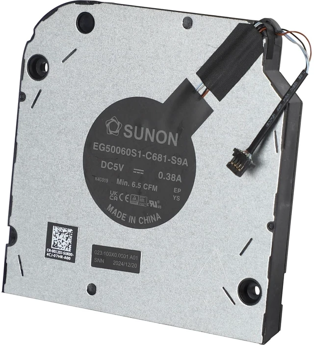 Alt view image 3 of 5 - CPU Cooling Fan for Dell Latitude 5550 Precision 3590 UMA P/N: 0012DJ