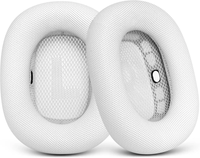 Alt view image 2 of 4 - Replacements Earpad Covers for Airpod Max Headphones - Durable Mesh and Magnetic Connection (White)