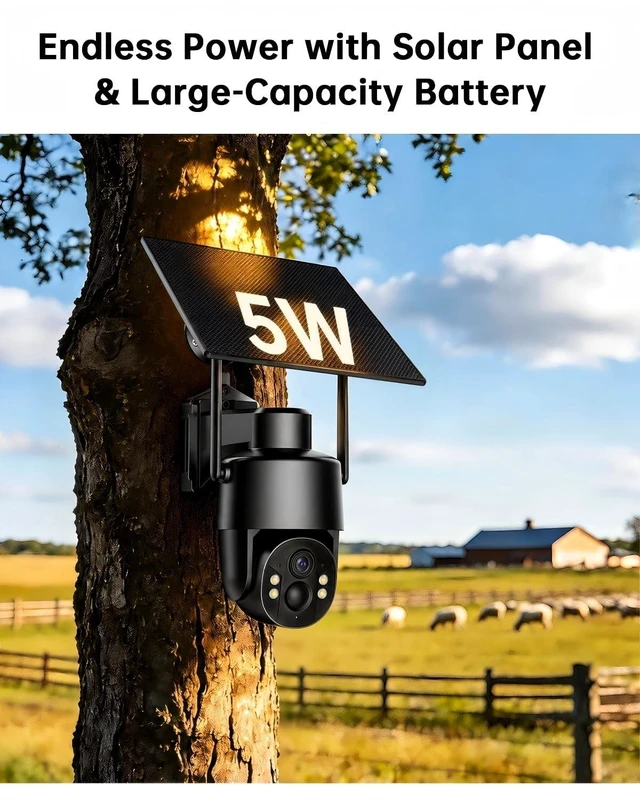 Alt view image 4 of 5 - Tefrio No WiFi Security Camera, 4G LTE Cellular Cameras, 360 Full View