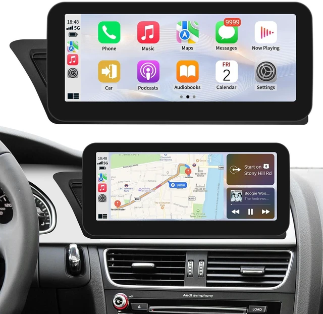 Main image of BARGGN Wireless CarPlay/Android Auto 10.25 Inch Touchscreen for Audi A5 2GMMI (2009-2015) Year, Car Radio Receiver, Multimedia, Bluetooth, Car Stereo, Navigation