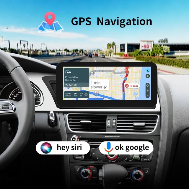 Alt view image 5 of 5 - BARGGN Wireless CarPlay/Android Auto 10.25 Inch Touchscreen for Audi A5 2GMMI (2009-2015) Year, Car Radio Receiver, Multimedia, Bluetooth, Car Stereo, Navigation
