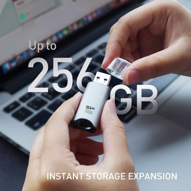 Alt view image 4 of 5 - Silicon Power 5 Pack 64GB USB Flash Drive Thumb Drive Memory Stick Marvel M02 Aluminum