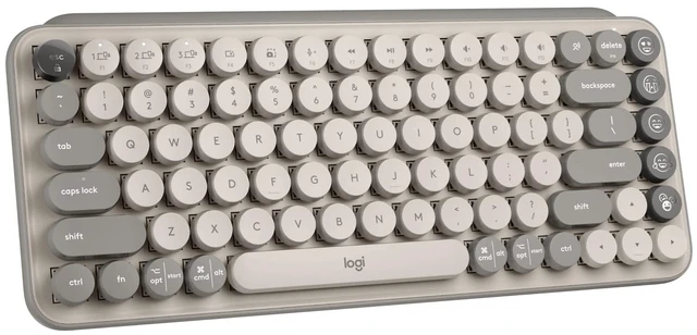 Main image of Logitech POP Keys Wireless Mechanical Keyboard with Emoji Keys - Mist
