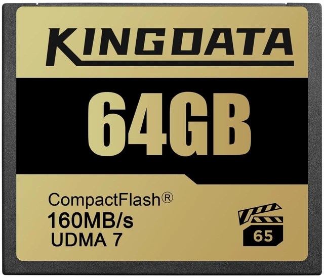 Main image of KINGDATA 64GB CF Card 160MB/s UDMA7 CompactFlash for 4K Video & DSLR