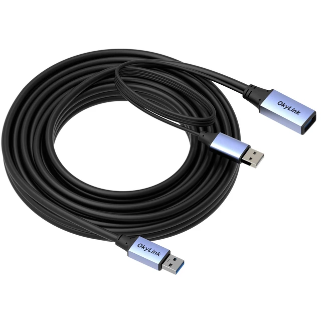 Alt view image 3 of 5 - OkyLink Active USB 3.0 Extension Cable A to A, Male to Female 25ft