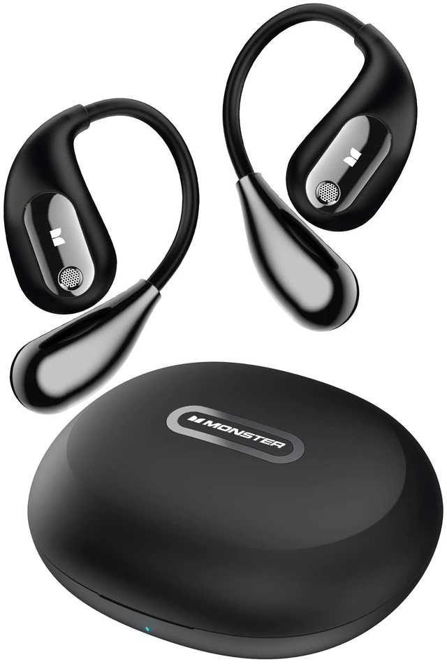 Main image of Monster Open Ear AC210 Headphones, Bluetooth 5.4 Earphones Stereo Sound, Wireless Headphones 30 Hours Playback, Type-C Charging, IPX5 Waterproof Open Ear Earbuds,Black