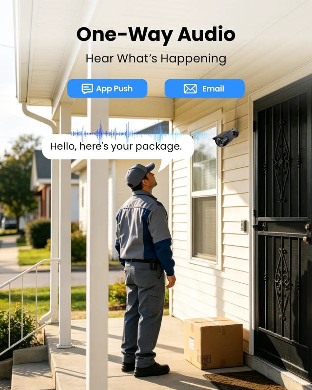 Alt view image 5 of 5 - ZOSI 4K 8MP PoE Security Camera, 2 x Wired Bullet IP Camera Outdoor Indoor