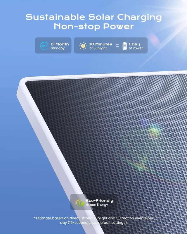 Alt view image 4 of 5 - Koohome 4K Solar Security Camera Outdoor Wireless,360 PTZ,No Subscription