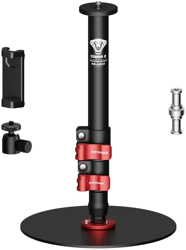 Main image of IFOOTAGE Cobra 2 RB-A200-S Adjustable Round Base Tabletop Monopod