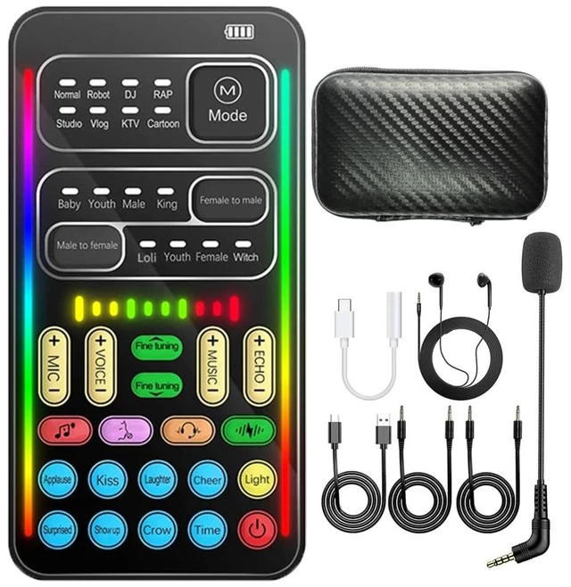 Main image of I9 Voice Changer Sound Card Kit with Mic for Gaming, Streaming & Voice Chat