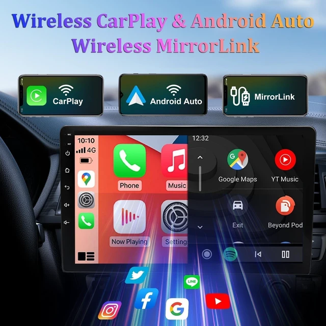 Alt view image 4 of 5 - Car Stereo Radio Car Navigation for Kia Rio 2018 2019 2020 2021 2022 2023 9Inch Android 13 Player for CarPlay Wireless/Android Auto with Camera and Microphone Steering Wheel Control GPS Player