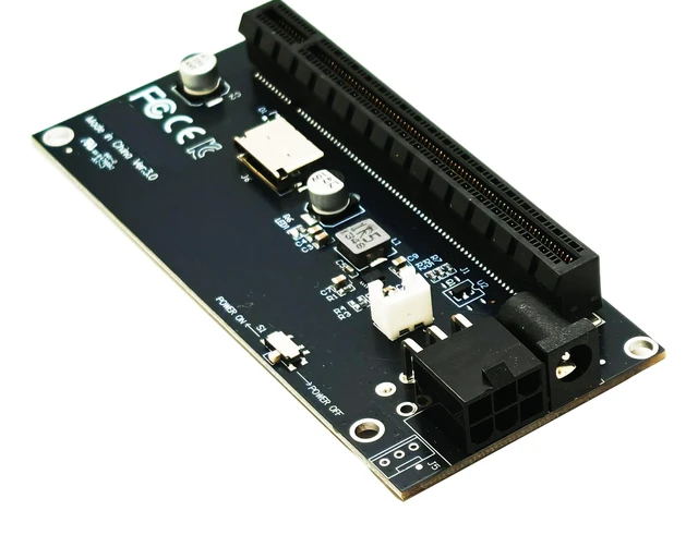 Alt view image 2 of 4 - Sintech Oculink SFF-8612 to PCIe 4.0,SFF-8611 PCI-Express 16x Adapter with ATX 6pin/DC Power Port for External Game GPU Graphics Card