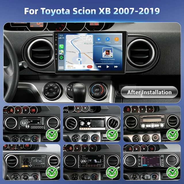 Alt view image 2 of 5 - 4Core+64G Android 15 Car Radio for Toyota Scion XB 2007-2019