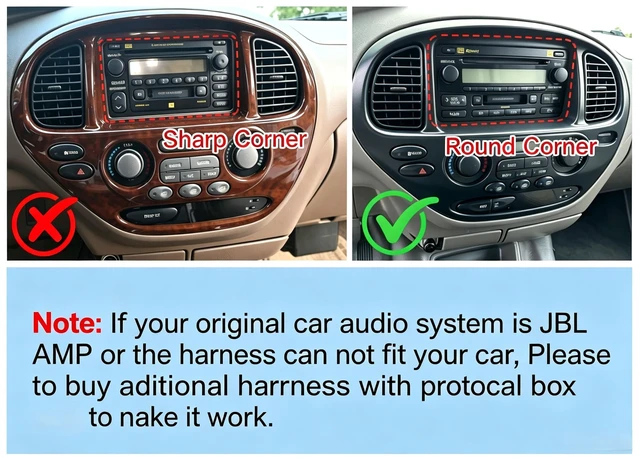 Alt view image 2 of 5 - Double Din Car Stereo for Toyota Camry 1997-2001 Low-end