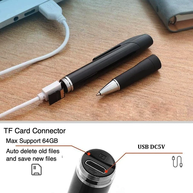 Alt view image 4 of 5 - TAOZHI 32GB Mini Pen Camera 1080P for Indoor and Outdoor