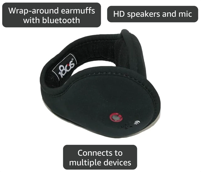 Alt view image 3 of 5 - 180s Bluetooth Headphone Wrap Around Earmuffs