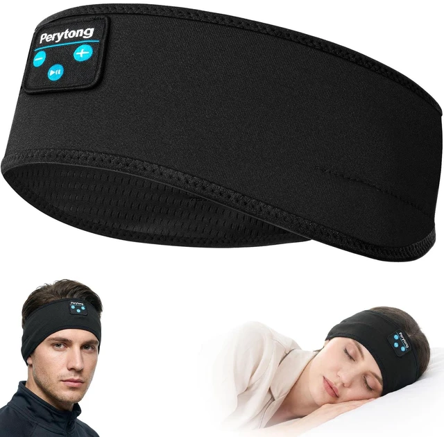 Main image of Perytong Sleeping Headphones Headband with Ultra - Thin HD Stereo Speakers, 14H Playtime Bluetooth for Side Sleepers, Insomnia, Workouts, Yoga, Air Travel & Meditation - No More Poking Earbuds