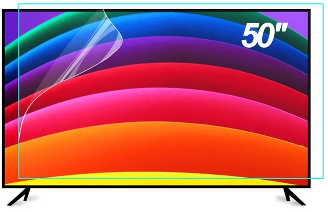 Main image of TYRHMY 50 Inch Anti Glare TV Screen Protector Anti Glare for TV Blue Light Filter Matte Finish for Glare Reduction, Reflection Control, and Optimising glare on TV screens