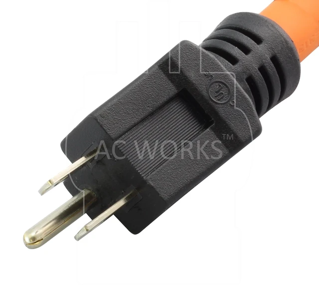 Alt view image 3 of 4 - AC WORKS Shore Power Adapters (15Amp Household to 30A Locking-Flexible)